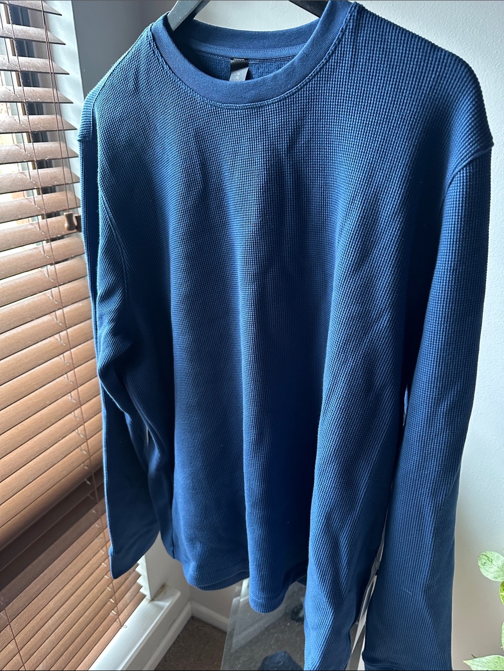 Lululemon cotton blend waffle knit blue XL